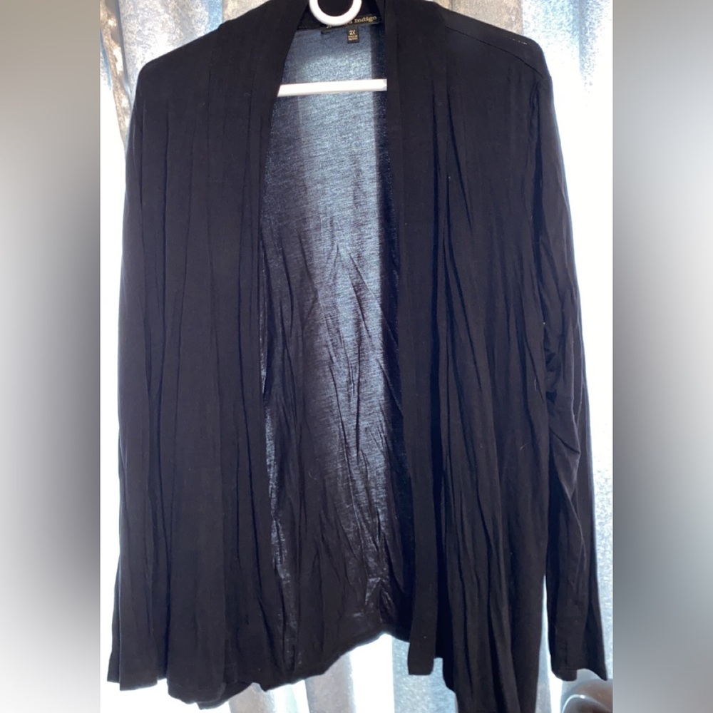 Black cardigan